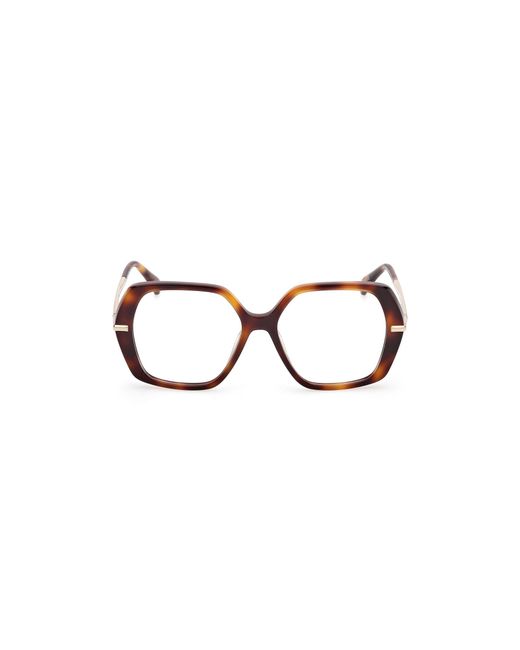 Max Mara Black Mm5175 052 Optical Frames Acetate Geometric Normal