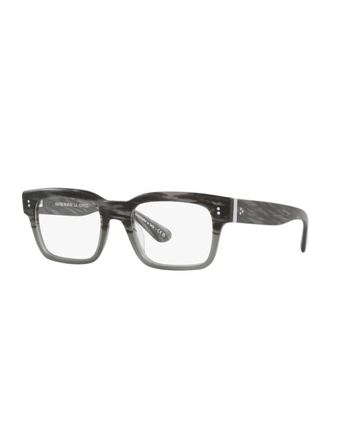 Oliver Peoples Black Ov5470U Hollins 1124 Optical Frames Acetate Transparent Squared Normal for men