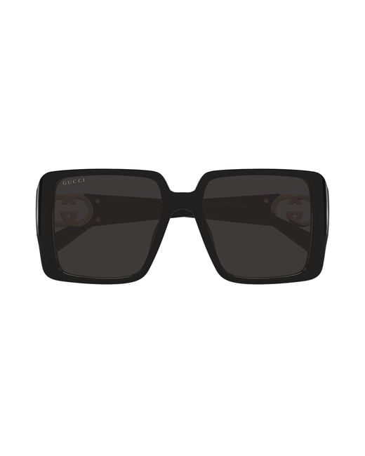 Gucci Black Gg1692Sa 001 Sunglasses Injected Squared