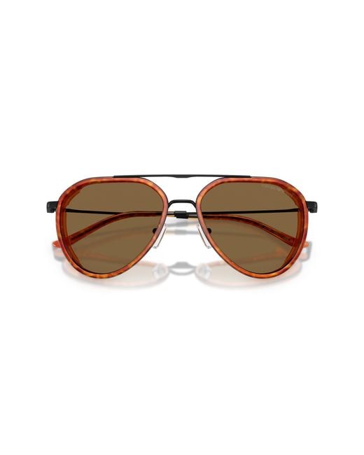 Emporio Armani Black Ea2163 3001Or Sunglasses Metal Pilot Normal for men