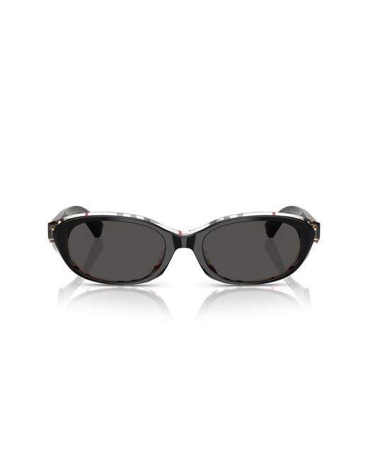 Burberry Black Be4447D 412187 Sunglasses Acetate Round Normal
