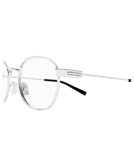 Saint Laurent Black Sl 785 001 Optical Frames Metal Transparent Round