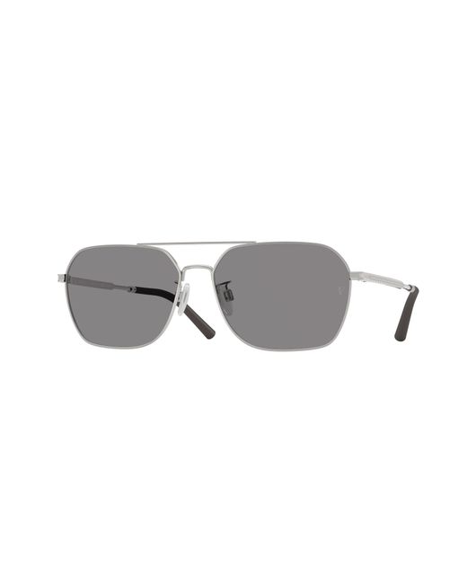 Oliver Peoples Black Ov1377S R-17 503627 Sunglasses Steel Geometric Polarized for men