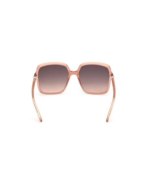 Guess Black Gu00280 44B Sunglasses Injected Smoke Squared Normal