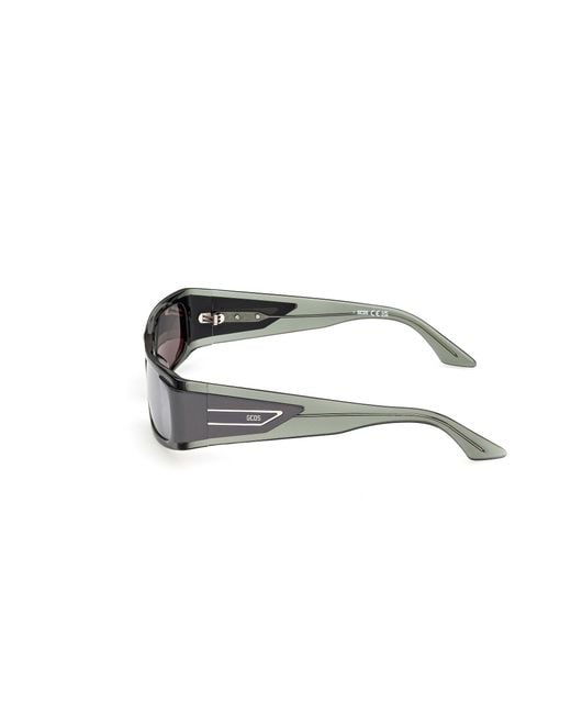 Gcds Gray Gd0073 98C Sunglasses Acetate Smoke Squared Normal