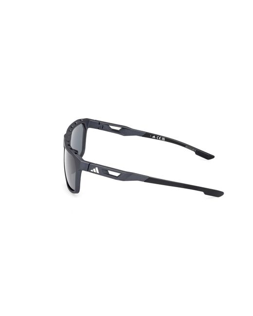 Adidas Originals Black Sp0096 02D Sunglasses Injected Smoke Squared Polarized for men