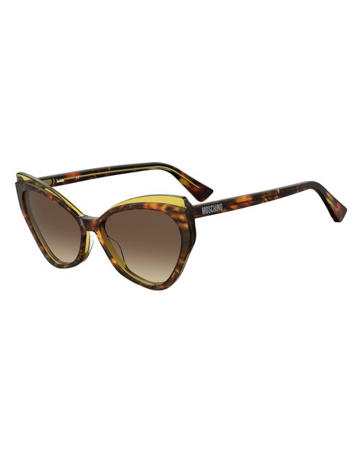 Moschino Black Mos081/S Hjv/Ha Sunglasses Acetate Cat Eye Shaded