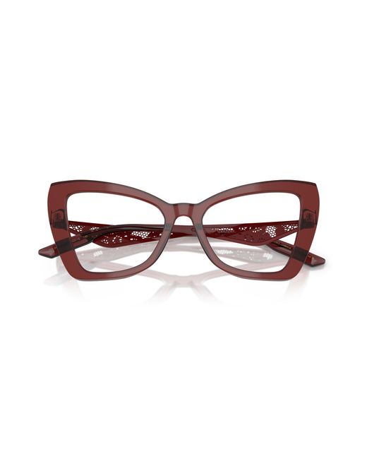 Dolce & Gabbana Black Dg3409 3045 Optical Frames Acetate Transparent Cat Eye Normal