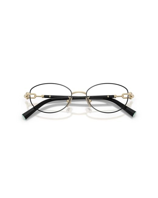 Tiffany & Co Black Tf1176D 6164 Optical Frames Metal Transparent Round Normal