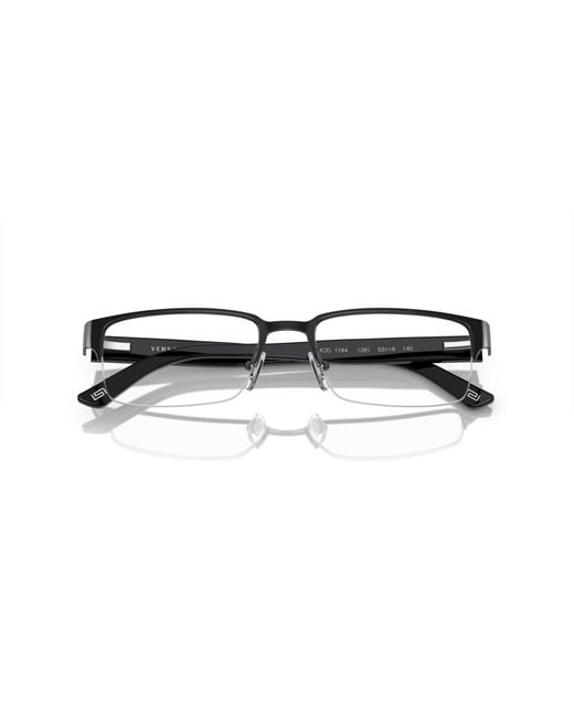 Versace Black Ve1184 1269 Optical Frames Metal Squared Normal for men