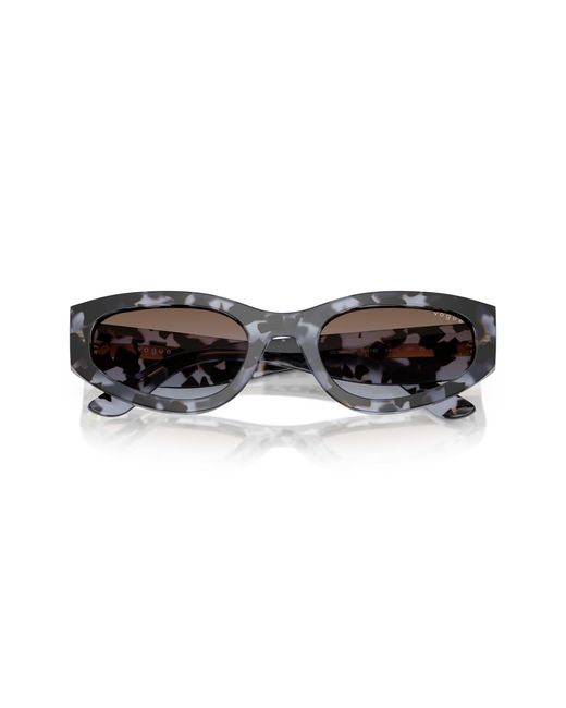 Vogue Eyewear Black Vo5585S 314748 Sunglasses Acetate Geometric Normal Shaded