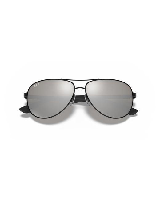Ray-Ban Black Sunglasses, Rb8313 61 Carbon Fibre for men