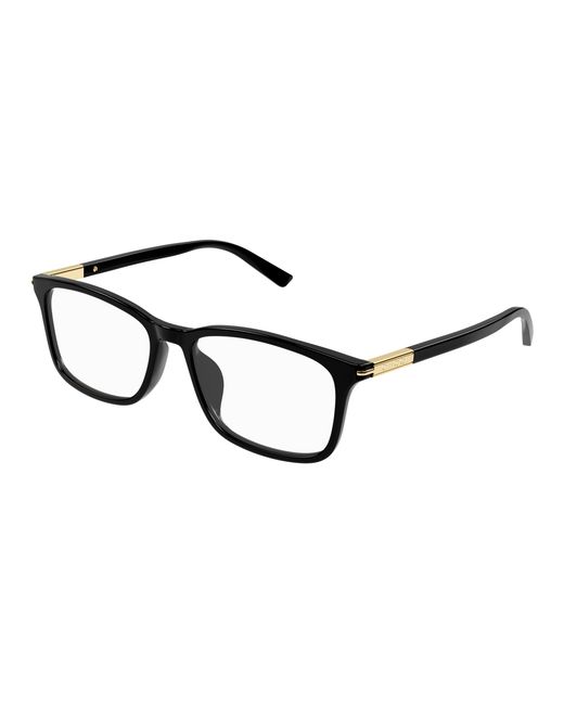 Gucci Black Gg1900Oa 001 Optical Frames Acetate Transparent Squared for men