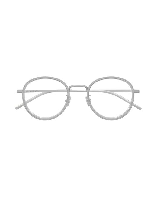 Bottega Veneta Black Bv1428Oa 004 Optical Frames Titanium Transparent Round