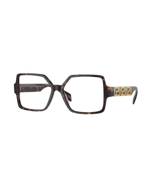 Versace Black Ve3337 108 Optical Frames Acetate Squared