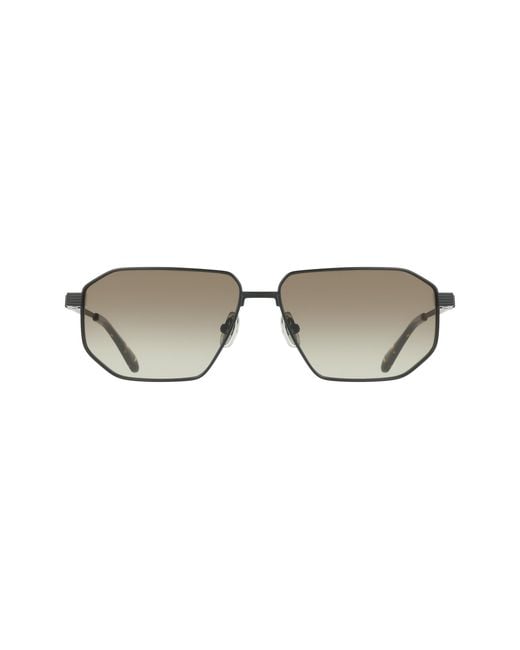 Ferragamo Black Sf340S 002 Sunglasses Titanium Squared Normal for men