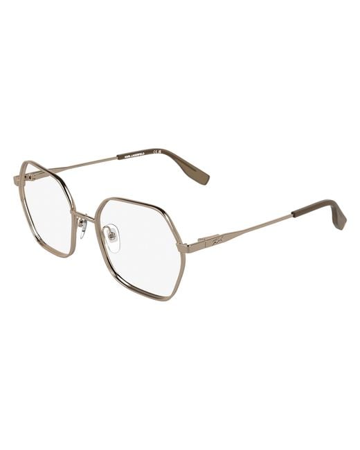 Karl Lagerfeld Black Kl363 770 Optical Frames Metal Squared Normal