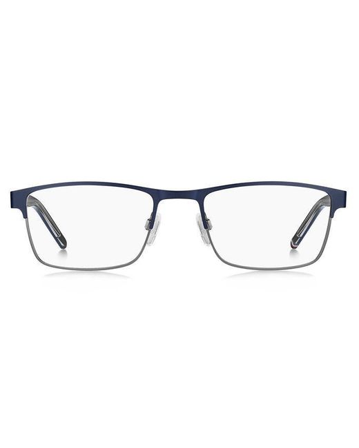 Tommy Hilfiger Black Th 1944 H2T Optical Frames Steel Squared for men