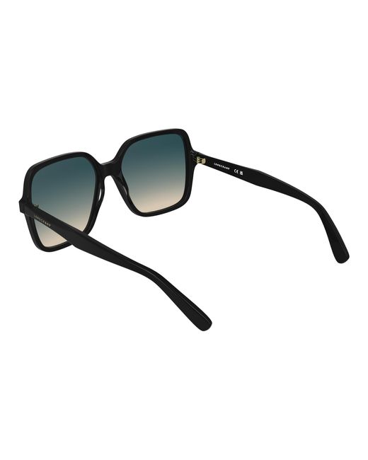 Longchamp Black Lo808S 001 Sunglasses Acetate Squared Normal
