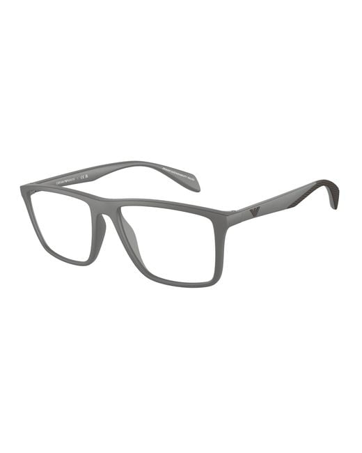 Emporio Armani Black Ea3230 5126 Optical Frames Injected Transparent Pillow Normal for men