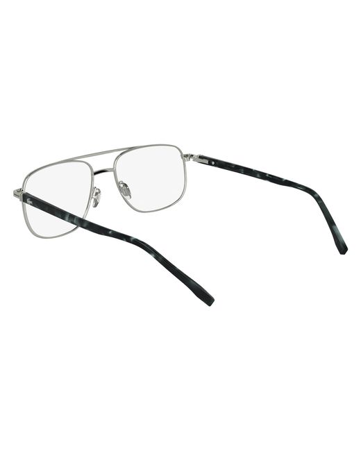 Lacoste Black L2302 045 Optical Frames Metal Squared Normal for men