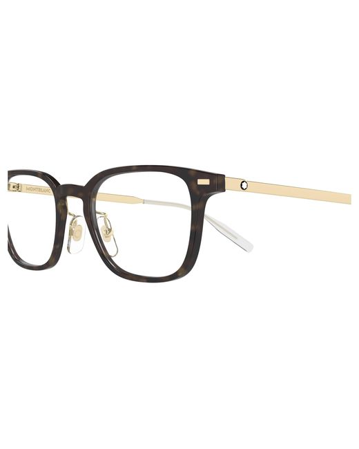 Montblanc Black Mb0467Ol 015 Optical Frames Injected Transparent Squared for men