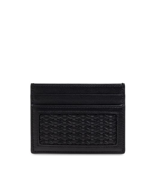 Dolce & Gabbana Black Leather Card Holder for men