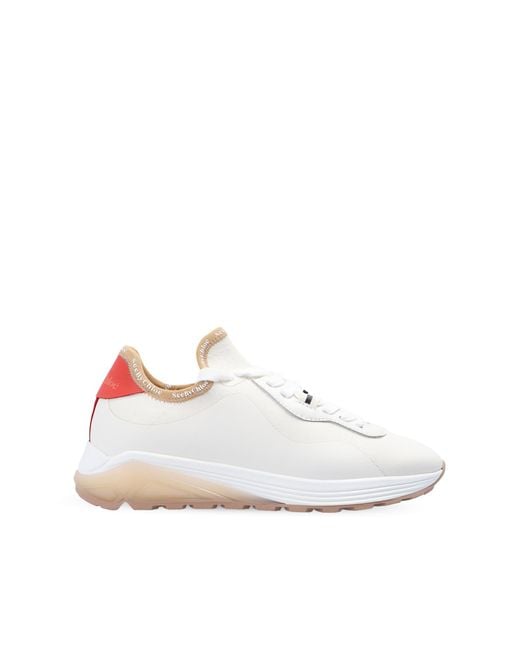 See By Chloé White Brett Low Top Trainers , Leather