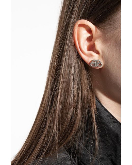 Balenciaga Metallic Brass Earrings