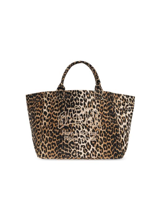 Ganni Natural Shopper-Type Bag