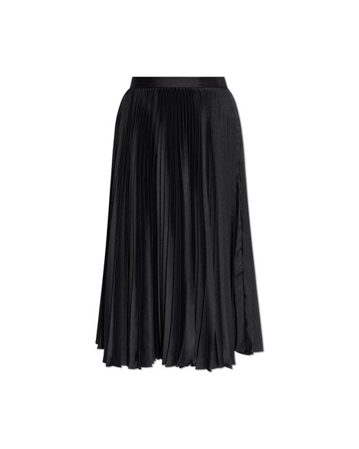 Jil Sander Black Pleated Skirt