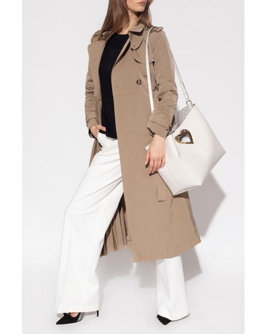 RED Valentino Natural Pleated Trench Coat