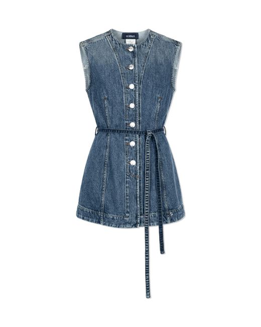 Sportmax Blue Denim Vest "Dominio"