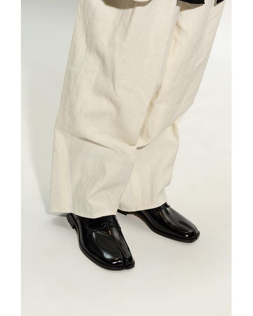 Maison Margiela Black Leather Shoes for men