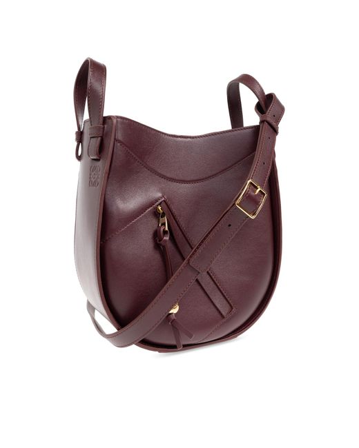 Loewe Purple Handbag Hammlock Slice