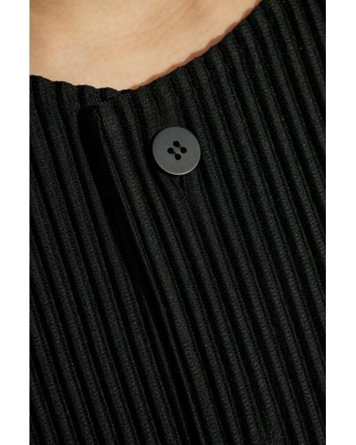 Homme Plissé Issey Miyake Black Pleated Blazer for men