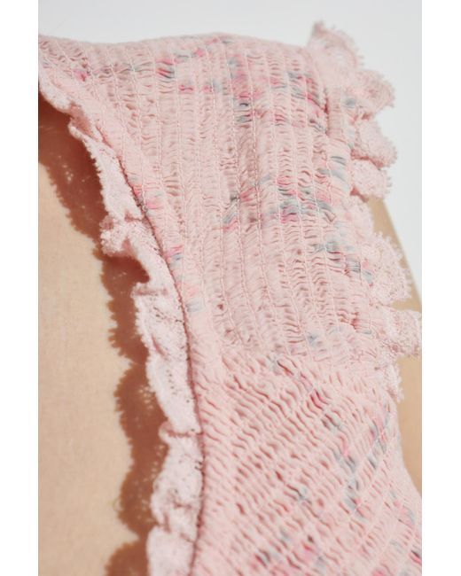 LoveShackFancy Pink Top "Cambron"