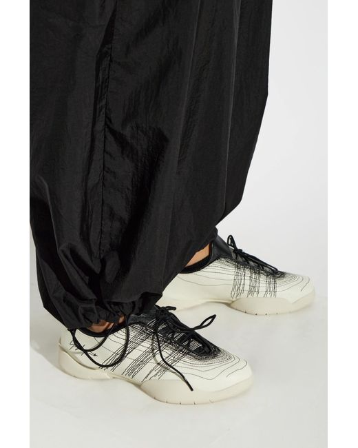 Y-3 White 'Regu Embroidery' Sports Shoes