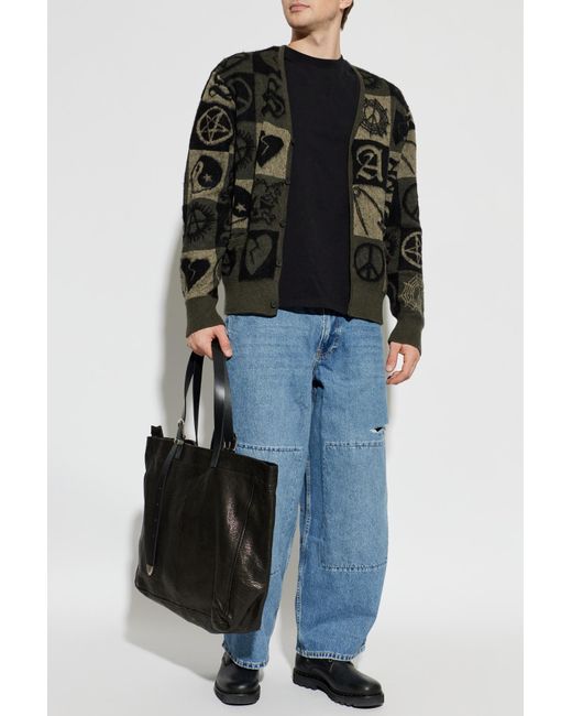AllSaints Black Cardigan 'Travis' for men