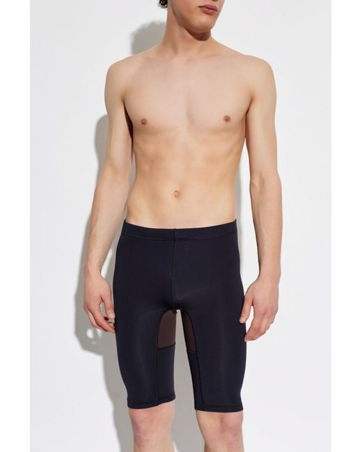 MM6 by Maison Margiela Blue Shorts From The "Beachwear" Line for men