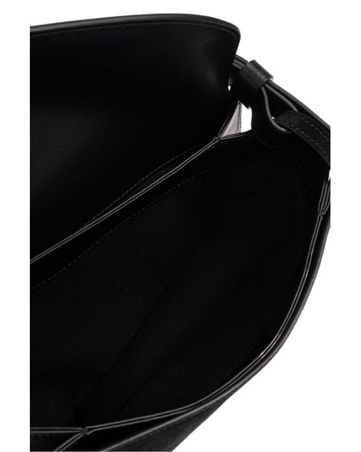 Neous Black Shoulder Bag "Berenices Saddle"