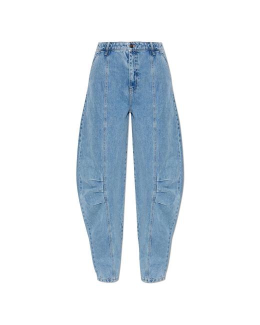 ROTATE BIRGER CHRISTENSEN Blue Jeans With Logo