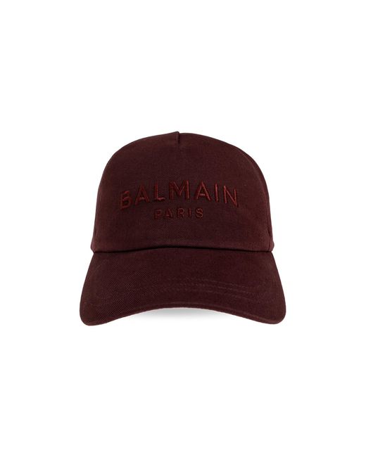 Balmain Red Baseball Cap