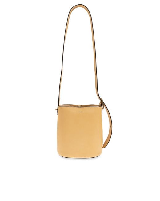 COACH White "Bleecker 21" Bucket Shoulder Bag