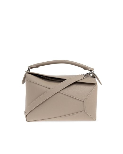 Loewe Natural Handbag "Puzzle Edge Small"