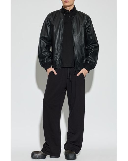 DIESEL Black "Bradley-D-Pop" Sweatpants for men