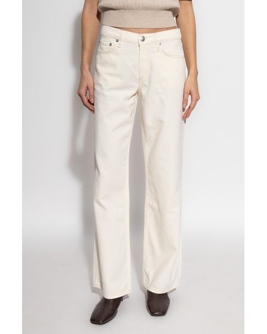 Rag & Bone Natural Straight-Leg Jeans
