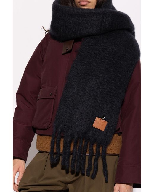 Loewe Black Scarf With Patch