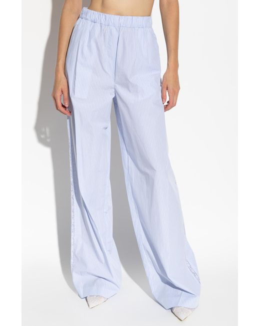 LoveShackFancy Blue "Helia" Trousers