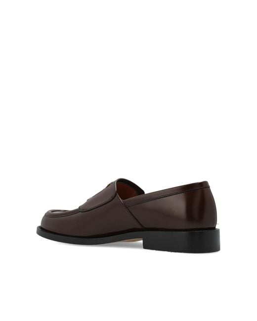 Marni Brown Leather 'Loafers' Shoes